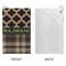 Moroccan & Plaid Microfiber Golf Towels - Small - APPROVAL