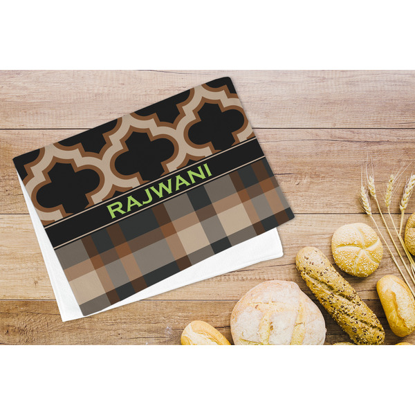 Moroccan & Plaid Microfiber Kitchen Towel - LIFESTYLE