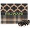 Moroccan & Plaid Dog Blanket - Large (Personalized)