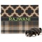 Moroccan & Plaid Dog Blanket - Regular (Personalized)
