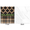 Moroccan & Plaid Minky Blanket - 50"x60" - Single Sided - Front & Back