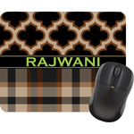 Moroccan & Plaid Rectangular Mouse Pad (Personalized)