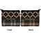 Moroccan & Plaid Neoprene Coin Purse - Front & Back (APPROVAL)