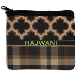 Moroccan & Plaid Rectangular Coin Purse (Personalized)