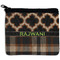 Moroccan & Plaid Neoprene Coin Purse - Front