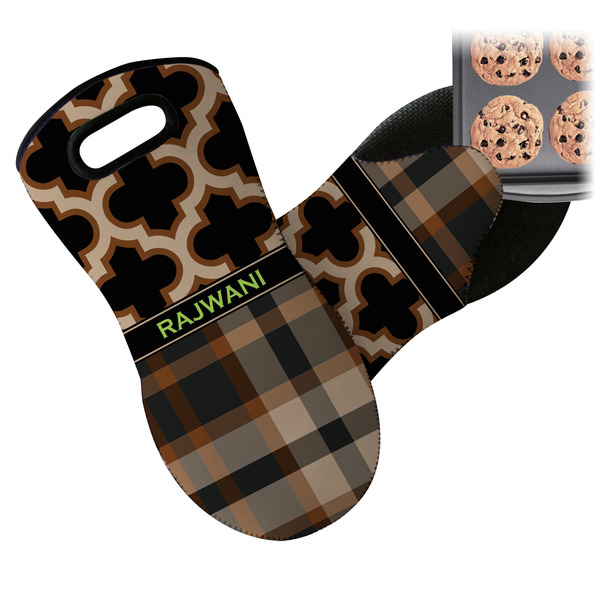 Moroccan & Plaid Neoprene Oven Mitt