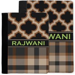 Moroccan & Plaid Notebook Padfolio w/ Name or Text