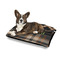 Moroccan & Plaid Outdoor Dog Beds - Medium - IN CONTEXT