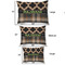 Moroccan & Plaid Outdoor Dog Beds - SIZE CHART