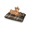 Moroccan & Plaid Outdoor Dog Beds - Small - IN CONTEXT
