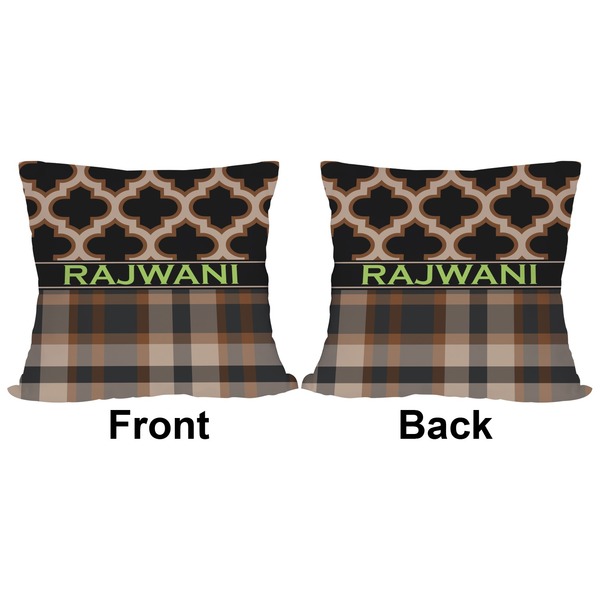 Moroccan & Plaid Outdoor Pillow - 18x18