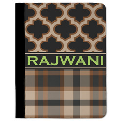 Moroccan & Plaid Padfolio Clipboard - Large (Personalized)
