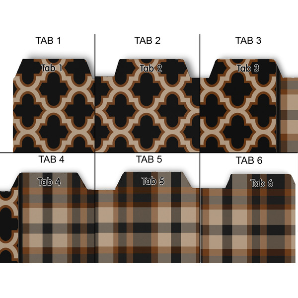 Moroccan & Plaid Page Dividers - Set of 6 - Approval