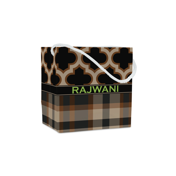 Custom Moroccan & Plaid Party Favor Gift Bags (Personalized)