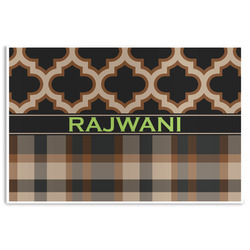 Moroccan & Plaid Disposable Paper Placemats (Personalized)