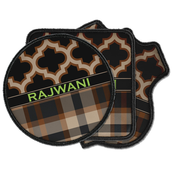 Custom Moroccan & Plaid Iron on Patches (Personalized)