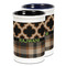 Moroccan & Plaid Ceramic Pencil Holder - Large