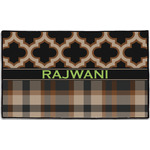 Moroccan & Plaid Door Mat - 60"x36" (Personalized)
