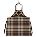 Moroccan & Plaid Apron Without Pockets w/ Name or Text