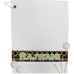 Moroccan & Plaid Golf Bag Towel (Personalized)