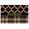Moroccan & Plaid Personalized Placemat (Back)