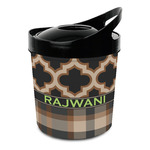Moroccan & Plaid Plastic Ice Bucket (Personalized)