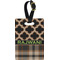 Moroccan & Plaid Personalized Rectangular Luggage Tag