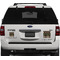 Moroccan & Plaid Personalized Square Car Magnets on Ford Explorer