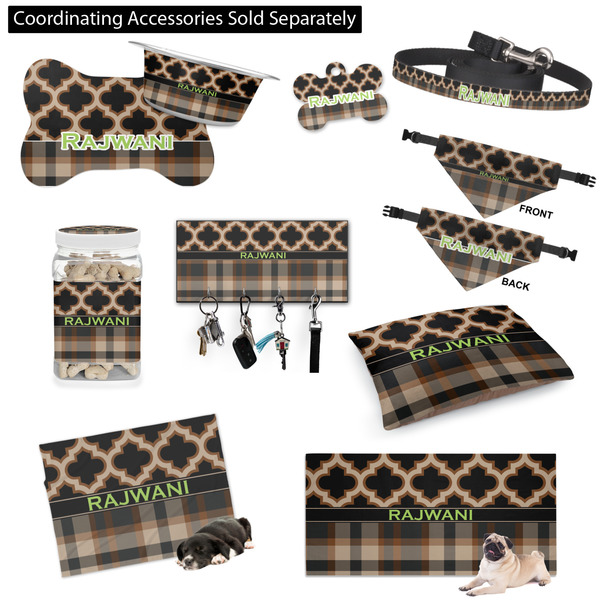 Moroccan & Plaid Customized Pet Accessories