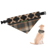 Moroccan & Plaid Dog Bandana - Small (Personalized)