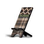Moroccan & Plaid Cell Phone Stand (Personalized)