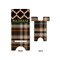 Moroccan & Plaid Phone Stand - Front & Back