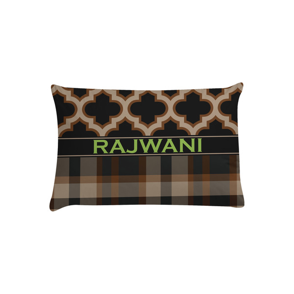 Custom Moroccan & Plaid Pillow Case - Toddler (Personalized)