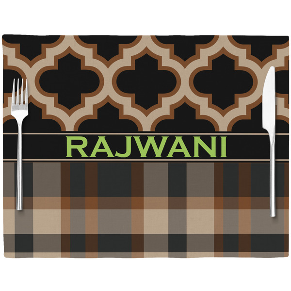 Moroccan & Plaid Placemat with Props