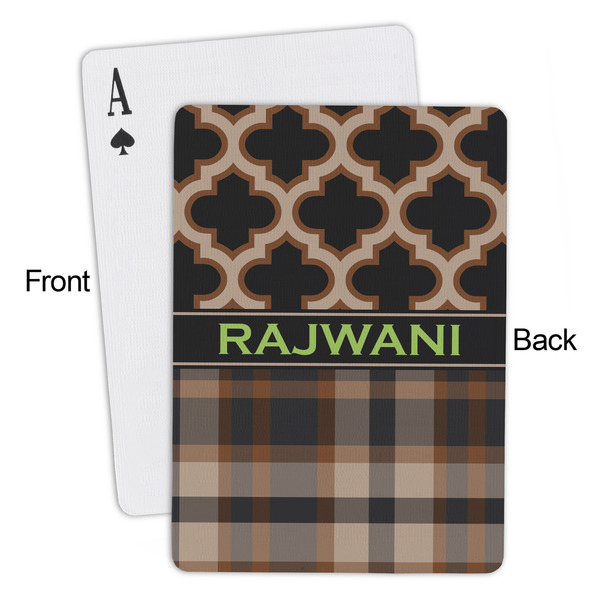 Moroccan & Plaid Playing Cards - Approval