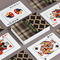 Moroccan & Plaid Playing Cards - Front & Back View