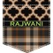 Moroccan & Plaid Iron On Faux Pocket (Personalized)