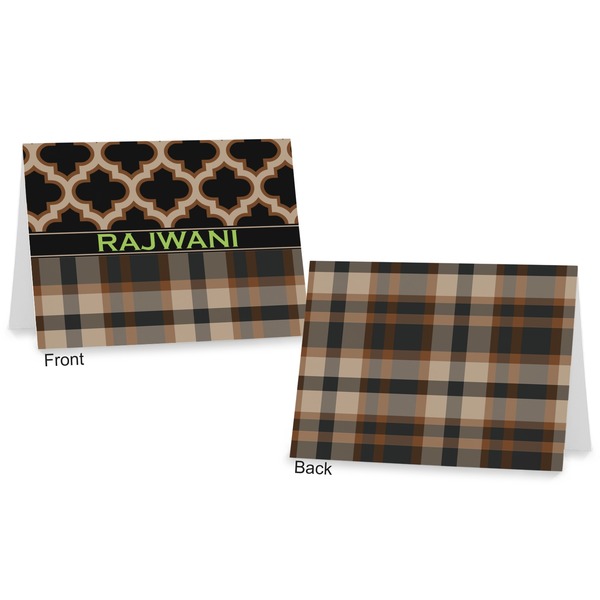 Moroccan & Plaid Postcard - Front and Back