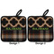 Moroccan & Plaid Pot Holders - Set of 2 APPROVAL