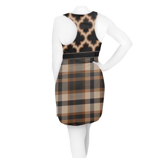 Moroccan & Plaid Racerback Dress - On Model - Back