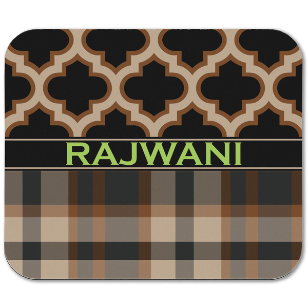 Moroccan & Plaid Rectangular Mouse Pad - APPROVAL