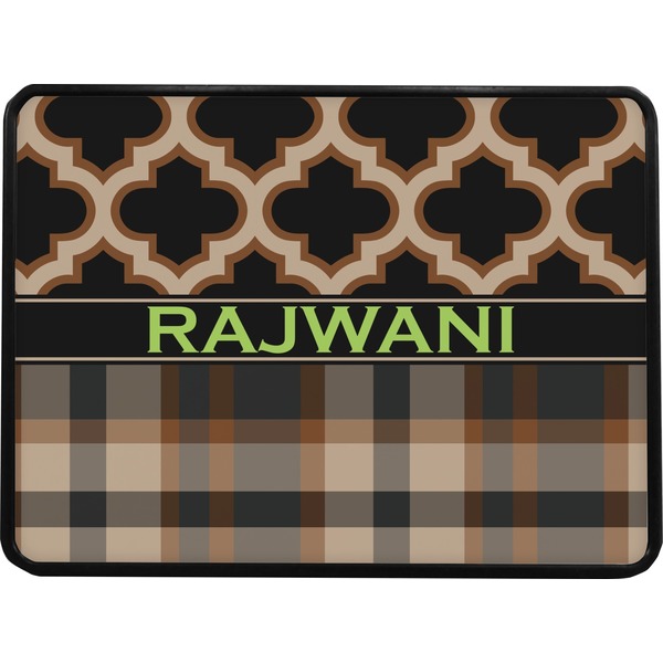 Moroccan & Plaid Rectangular Trailer Hitch Cover (Personalized)