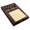 Moroccan & Plaid Red Mahogany Sticky Note Holder - Angle
