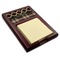 Moroccan & Plaid Red Mahogany Sticky Note Holder (Personalized)