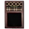 Moroccan & Plaid Red Mahogany Sticky Note Holder - Flat