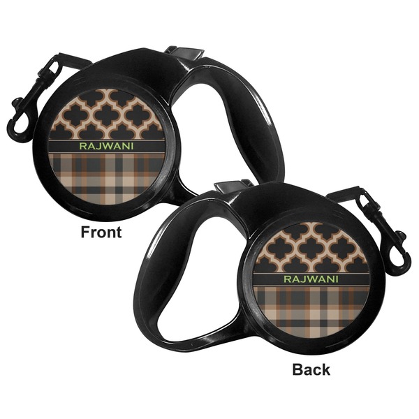 Moroccan & Plaid Retractable Dog Leash - Small - Apvl