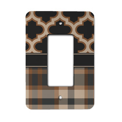 Moroccan & Plaid Rocker Style Light Switch Cover