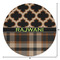 Moroccan & Plaid Round Area Rug - Size