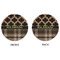 Moroccan & Plaid Round Linen Placemats - APPROVAL (double sided)