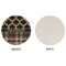 Moroccan & Plaid Round Linen Placemats - APPROVAL (single sided)